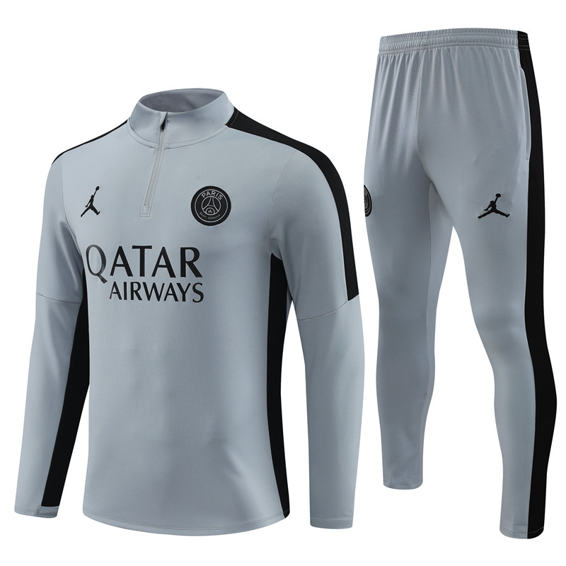 Paris Saint-Germain PSG 23-24 Long Sleeve Training Set -Light Gray